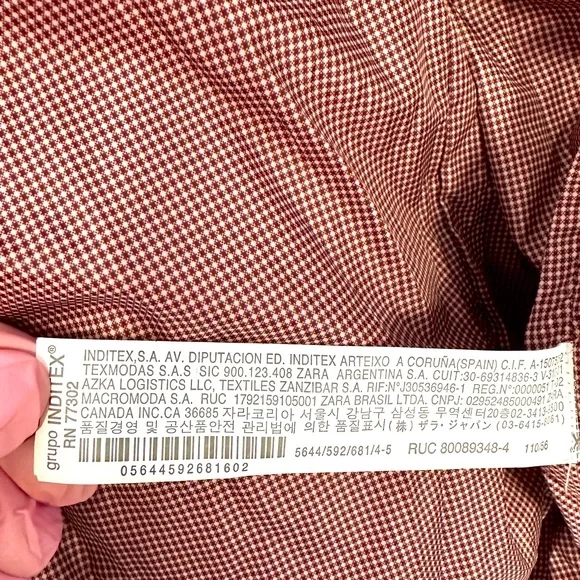 Zara Brown Red Puffer Jacket with Hood - Picture 7 of 8